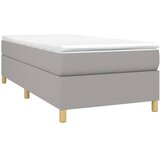  Okvir za krevet s oprugom svjetlosivi 90x200 cm od tkanine | shoptok.hr