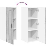 vidaXL zidni kuhinjski ormarić zidne 2 pcs siva sonoma 30 x 31 x 80 cm | shoptok.hr