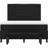  Krevet s box springom s madracem i klupom Crni 140x200 cm Tkanina | shoptok.hr