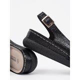 GOODIN Black sandals with leather insole | Shoptok.si