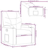 vidaXL Naslanjač svetlo siv blago | Shoptok.si
