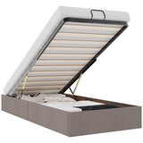  Otomanski okvir kreveta bez madraca smeđe-sivi 90x190cm tkanine | shoptok.hr