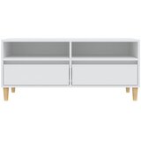 TV ormarić bijeli 100 x 34,5 x 44,5 cm od konstruiranog drva | Eponuda.com