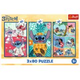 Puzzle 3x80 - Stitch World Trefl 34885 | shoptok.hr