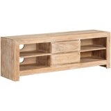 Furnova TV omarica trden akacijev les 120x30x40 cm svetlo rjava, (21923582) | Shoptok.si