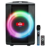 bluetooth karaoke zvucnik F53 8 rgb 40W black