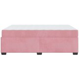  Posteljni okvir z vzmetnico z vzmetnico Roza 140 x 200 cm Žamet | Shoptok.si
