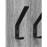 vidaXL Nadwyčajna obešalnik za plašče Siva sonoma 20 x 1.5 x 100 cm | Shoptok.si