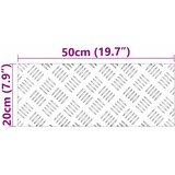  Stepenica Pravokutni 2 pcs Srebrno 50 x 20 cm Aluminij | shoptok.hr