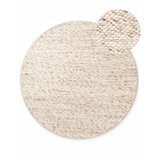 Elle Decoration Bež/v naravni barvi ročno tkana volnena okrogla preproga ø 200 cm Lyon Beans – Cene