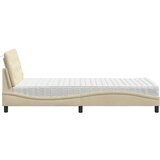  Krevet s madracem krem 100 x 200 cm od tkanine | shoptok.hr