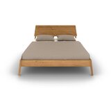 The Beds Bračni krevet od punog hrasta 140x200 cm u prirodnoj boji Twig – | shoptok.hr