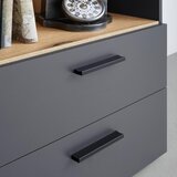 Mömax regal cadix, antracit, barva hrasta | Shoptok.si