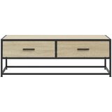 Stolić za kavu boja hrasta sonome 100x50x35 cm od drva i metala | Eponuda.com