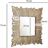 MID.YOU STENSKO OGLEDALO, 75/75/3 cm steklo | Shoptok.si