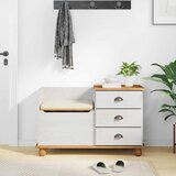  Klupa za pohranu s ladicama ASKIM Bijelo 100 x 39 x 62 cm | Eponuda.com