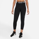 Nike Pro 365 Mid-Rise Cropped Mesh Women's Leggings, Black/White - XS, (20485528) Cene