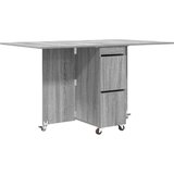  Jedilna miza 2 pcs 140 x 80 x 77 cm Inženirski les Siva Sonoma, (5000268715) | Shoptok.si