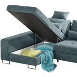 Hom`in KOTNA SEDEŽNA GARNITURA, gladka tkanina zelena | Shoptok.si