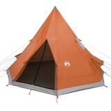 Šator tipi za kampiranje za 4 osobe narančasti vodootporni | shoptok.hr