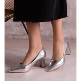 Gemre Silver block heels Tunia | Shoptok.si