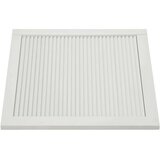 vidaXL vrata sa žaluzinama 4 kom masivna borovina bijela 39,5x39,4 cm | shoptok.hr