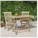  sklopivi vrtni stol sivi 120 x 70 x 75 cm od masivne tikovine | shoptok.hr
