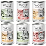 Wolf of Wilderness 10% popusta! - mješovita pakiranja (Junior, Adult & Senior) - 6 x 400 g: perad s piletinom; peras s janjetinom; perad s govediom