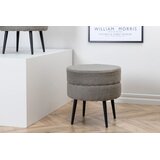 Venture Home okrugli puf Pot (art. 15577-405) ⌀40 × 40 cm, siva (greige) | shoptok.hr