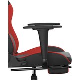  Masažni igralni stol z oporo za noge črno in Rdeča umetno usnje, (20700946) | Shoptok.si