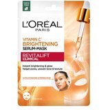 L´Oréal Paris Revitalift Clinical Vitamin C Brightening Serum-Mask maska za obraz 26 g za ženske | Shoptok.si