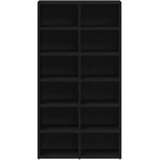  Stalak za cipele crni hrast 54x34x100,5 cm Konstruirano drvo | Eponuda.com