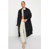 Trendyol Black Belted Water Repellent Long Inflatable Coat | Shoptok.si