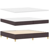  s opruga kutije Tamno smeđa 200 x 200 cm tkanina | shoptok.hr