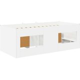  Loft krevet s ormarom s pohranom 3 pcs Bijela Konstruirano drvo - Bijela | shoptok.hr