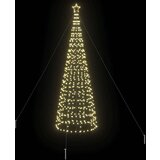 vidaXL LED božično drevesce med 800 LED Toplo bela 400 cm elezo | Shoptok.si