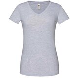 Fruit Of The Loom Iconic Vneck Women's Grey T-shirt Cene