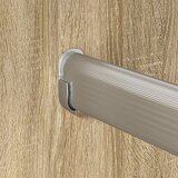  Cijev za ormar 2 pcs Srebrno 472 x 15 x 29 mm | shoptok.hr
