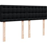  Krevet s oprugama i madracem crni 140x200 cm od tkanine | shoptok.hr
