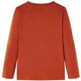  Dječja majica dugih rukava svijetla boja hrđe 116 | shoptok.hr