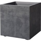 DEROMA Cvetlični lonec "Quadro Millennium" 39 cm z rezervoarjem za vodo - antracit - 25 cm | Shoptok.si