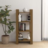 Furnova Knjižna omara/pregrada medeno rjava 60x35x125 cm trden les, (21932150) | Shoptok.si