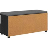  Klupa za hodnik s jastukom Crni Hrast 100 x 38 x 46 cm | shoptok.hr