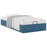 vidaXL Otomanski posteljni okvir brez vzmetnice moder 80x200 cm žamet Cene