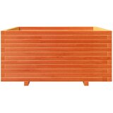  Vrtna sadilica voštano smeđe boje 100x100x49,5 cm od borovine | shoptok.hr