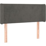 vidaXL Uzglavlje s ušima tamnosivo 103x16x78/88 cm baršunasto Cijene