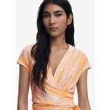 Desigual Košulja haljina boja pijeska / narančasta | shoptok.hr