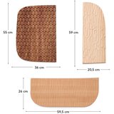 Kave Home Lesene stenska dekoracija v kompletu 3 ks Trivax – | Shoptok.si
