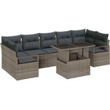  Sjedeća garnitura za vrt 8 kom. Siva Poli ratan 289 x 122 x 85 cm | shoptok.hr