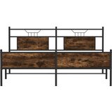 Metalni okvir kreveta bez madraca boja hrasta 183x213 cm | shoptok.hr